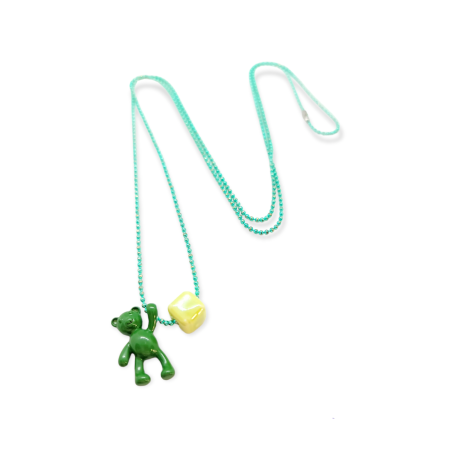 NECKLACE GREEN LITTLEBEAR1